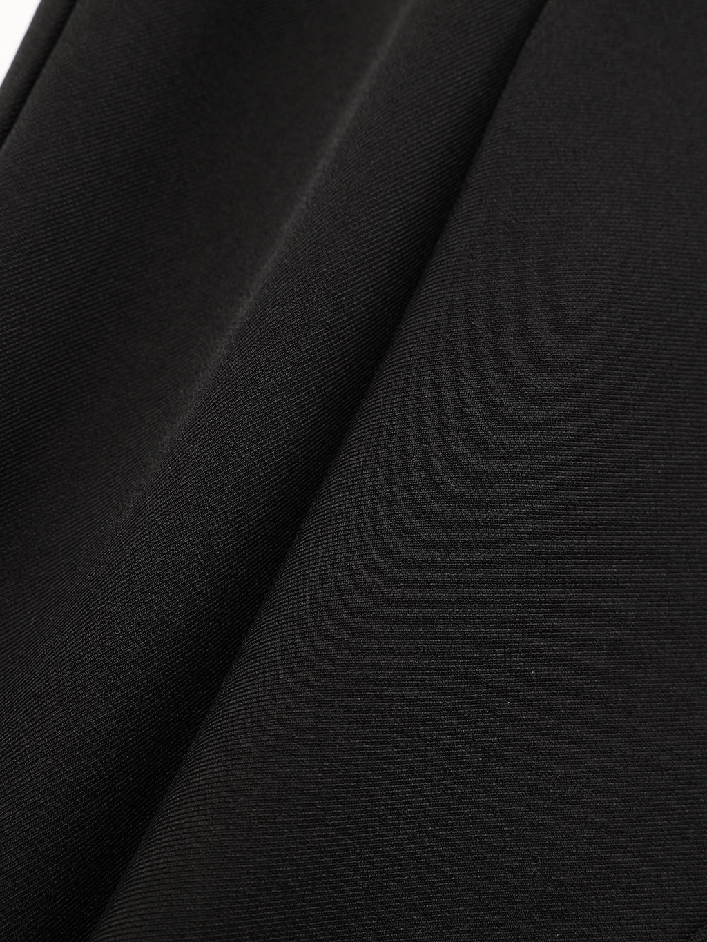 Faux Leather Waistband Straight-Leg Pants