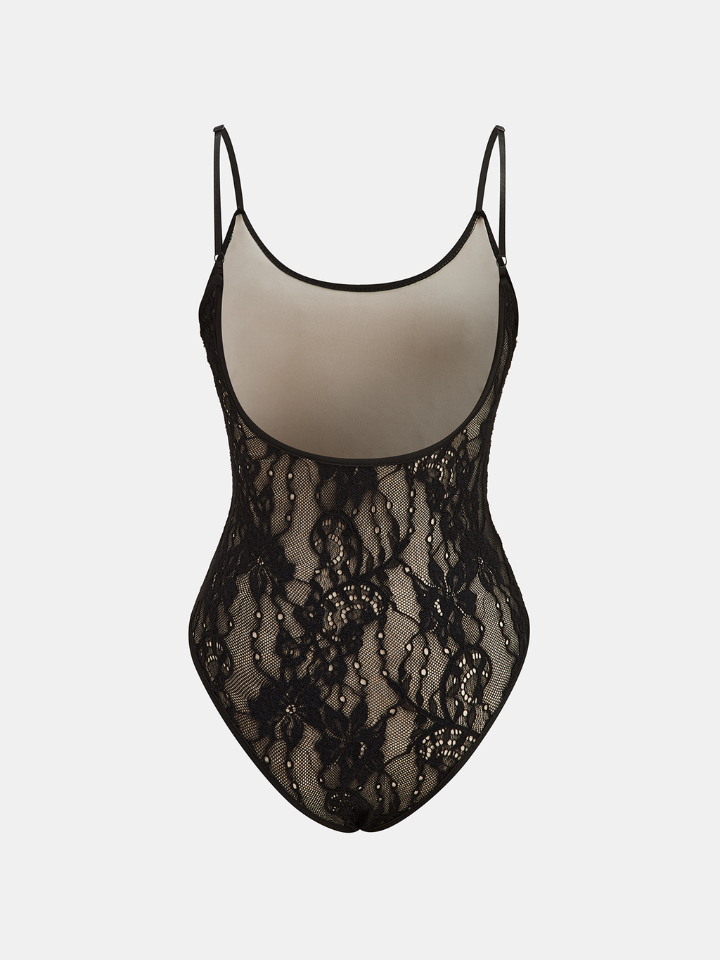 Floral Lace Backless Cami Bodysuit