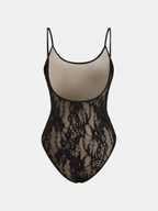 Floral Lace Backless Cami Bodysuit