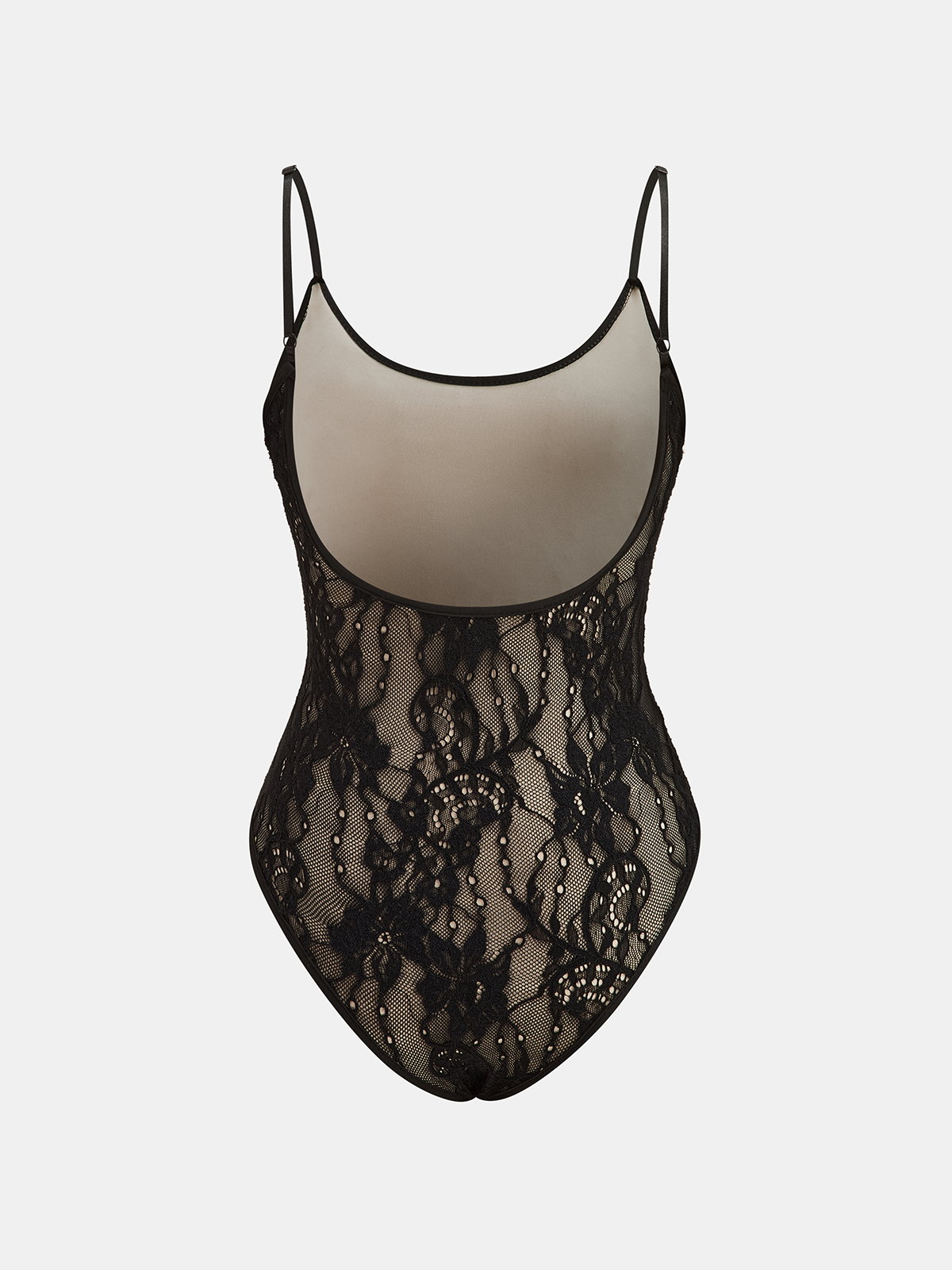 Floral Lace Backless Cami Bodysuit