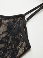 Floral Lace Backless Cami Bodysuit